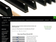 Tablet Screenshot of jazzpianovoicings.com